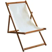 Primaster Gartenliege Primaster Gartenliegestuhl Karla beige, Klappbar Rückenlehne verstellbar