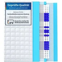Taschenfederkernmatratze Hamburg 9 ZONEN in Premiumqualität, Taschen Federkern Matratze, Matratzen Perfekt, 23 cm hoch, (Härtegrad 2, H3, H4 möglich, auch für Boxspringbett 180x200 cm geeignet), Überbreiten radikal reduziert 140x200 cm und andere Grö