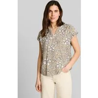 TOM TAILOR Kurzarmbluse Blusen & Shirts Loose Fit Bluse mit V-Ausschnitt