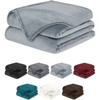 Wohndecke, flauschige Kuscheldecke, weiche Decke, Überwurfdecke, BARBONS, atmungsaktiv, super weich und flauschig, hochwertig