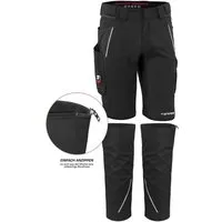 Qualitex Workwear Arbeitsshorts TOP-BUNDLE Shorts IRON + Beinverlängerung - Lyocell, Cordura & Stretch (2-tlg) modern kurze Arbeitshose - 13 Taschen - Strapazierfähig - Atmungsaktiv