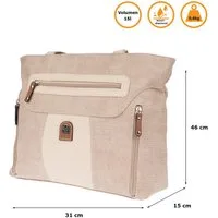 Christian Wippermann Henkeltasche Große Damen Tasche Schultertasche Umhängetasche (1 tlg), Henkeltasche Leder Optik Bag