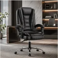 ZAISZE Chefsessel Bürostuhl, Ergonomischer Bürostuhl, Stoff Schreibtischstuhl (Hohe Rückenlehne Ergonomische Liege mit Kippfunktion 360° Drehbarer Schreibtischstuhl, Gaming Stuhl mit dickem Kissen), Chefsessel Drehstuhl, Höhenverstellbar für Zuhause 
