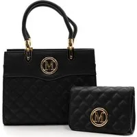 Sonderpostendiscount Handtasche Damenhandtasche mit zusätzlicher Clutches Modell 90060