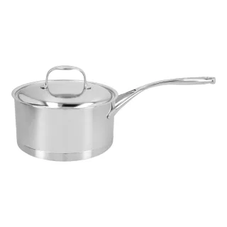 Demeyere Atlantis 7 Stieltopf mit Deckel 20 cm, 18/10 Edelstahl, Silber