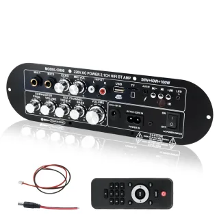 D800 D900 2.1 Channel Bluetooth Audio Amplifier Board 50W Subwoofer 100W HiFi Wireless Speaker Support AUX USB TF Card