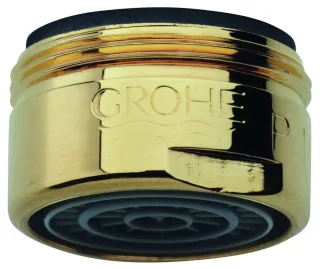 Grohe Mousseur 13929 Durchflussklasse A 15l/min bei 3 bar M24x1 gold, 13929G00 13929G00