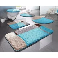 OTTO home Badematte Belio, Badvorleger, Badezimmer Teppich, Höhe 20 mm, rutschhemmend beschichtet, schnell trocknend, strapazierfähig, fußbodenheizungsgeeignet, Kunstfaser, rechteckig, Badematte, Badteppich, Badematten auch als 2 tlg. Set erhältlich,