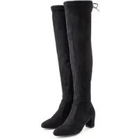 LASCANA Slouchy Boots, Langschaft Stiefel, Schlupf-Boot, Overkneestiefel aus weichem Stretchmaterial