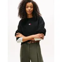 Tommy Jeans Sweatshirt Sweatshirt TJW BXY BADGE mit Dropshoulder-Design und Frontlogo