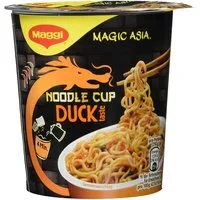 MAGGI Fertiggericht, Maggi Magic Asia Noodle Cup Duck Snack mit Entengeschmack 65g