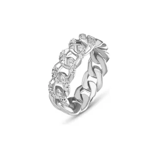 JETTE Damenring GLITTER CHAIN 88335899
