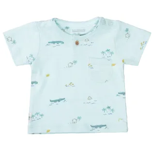 STACCATO - Kn.-T-Shirt bright mint aop - Gr. - 56