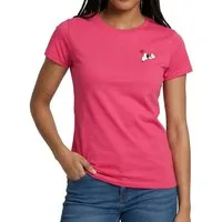 Spreadshirt T-Shirt Peanuts Snoopy Herz Brustmotiv Frauen T-Shirt (1-tlg) Slim Fit, fällt klein aus