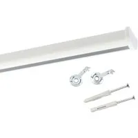 Deco-Raum Gardinenschiene Round, 1-läufig, kürzbar, Wunschmaßlänge, Deckenmontage, geschraubt, Aluminium