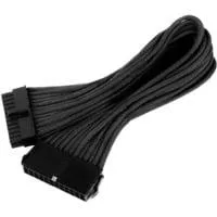 SST-PP07-MBB, Verlängerungskabel schwarz, 30 cm