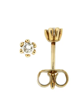 Orolino Ohrringe Gold 585 mit 2 natürlichen Brillanten zus. 0,20ct.