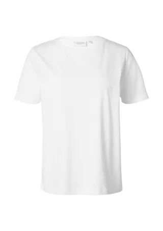 comma CI - Jersey-T-Shirt aus reiner Baumwolle weiß - Gr. - 44