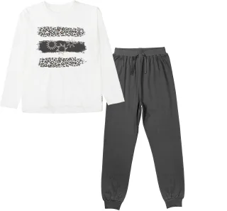 STACCATO - KG Pyjama warm white?/anthra - Gr. - 140