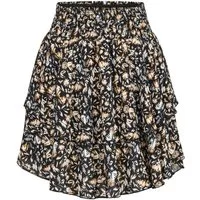 CLOUD 5IVE Sommerrock CLOUD 5IVE Tiered Mini Skirt wit ditsy aop (1-tlg)