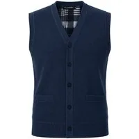 Allthemen Strickweste Herren Britische Strickweste mit V-Ausschnitt winddicht mit Futter