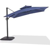 GarveeMore Sonnenschirm Gartenschirm 300x300cm Aluminium UV50+ 360° drehbar