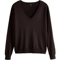 Next V-Ausschnitt-Pullover Weicher Pullover mit V-Ausschnitt und Baumwolle (1-tlg)