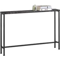 SoBuy Konsolentisch FSB19-XL, Flurtisch schmal, Beistelltisch, Sofatisch Sideboard, Konsolentisch, für Flur Möbel, Büro, schmales Design, Breite 120 cm