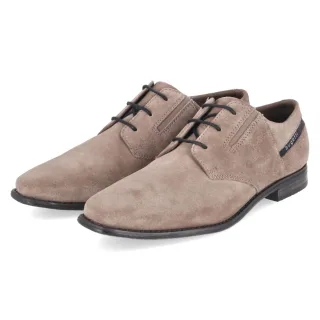 Bugatti Halbschuhe - Gr. 41 - Taupe - Rauleder