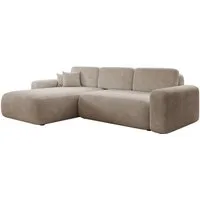 Luxusbetten24 Schlafsofa Designer Sofa Lola in Cord, mit Stauraum und Schlaffunktion