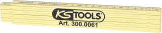 KS Tools Kunststoff-Gliedermaßstab, gelb, 2m gelb - 300.0061