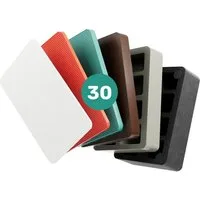 Silisto Unterlegplatte Unterlegplatten Sortiment 30 Teilig, 30-St., Made in Germany