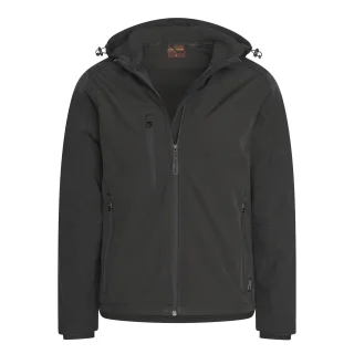 Softshell Hood Jacket Black von Cappuccino Italia in der farbe Schwarz und in größe M.