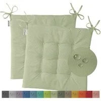 heimtexland Sitzkissen Outdoor Stuhlkissen Garten Stuhlpolster wetterfest, schmutz- und wasserabweisend I UV-beständig I 40 x 40 x 3 cm
