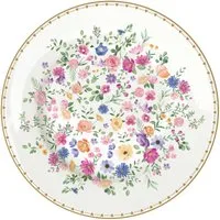 EasyLife Kuchenteller Mon Amour, Spülmaschinengeeignet, Mehrfarbig, Herzen & Blumen, ⌀ 19cm