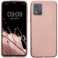 kwmobile Handyhülle Handyhülle für Motorola Moto E13 Hülle, Silikon Case metallisch schimmernd - Schutzhülle Cover