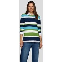 Rabe Strickpullover in Colorblocking-Optik