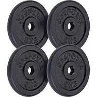 ScSPORTS® Hantelscheibe, 20 kg, (4-tlg)