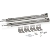 BBQ-Toro Gasgrill Universal Edelstahl Brenner Set 2 Stück, Ersatzbrenner für Gasgrill