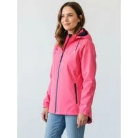 Dry Fashion Fahrradjacke Spiekeroog Damen Funktionsjacke - Regenjacke leicht & verstaubar Jacke Wasserdicht, Windicht, Atmungsaktiv, Kapuze mit Vorderschirm