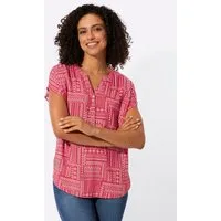 Witt Klassische Bluse Druck-Bluse Kurzarm