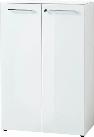 GERMANIA Aktenschrank "GW-Monteria" in 2 Höhen, Türen mit Glas-Auflage, abschließbar, Breite 80 cm, Made in Germany