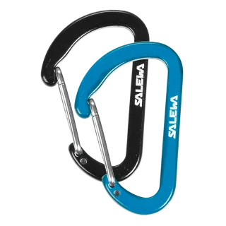 SALEWA - FLAT WIREGATE CARABINER - Schwarz (Gr.UNI)