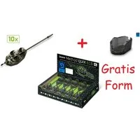 Delphin.sk Feederkorb 10 St. Bleifrei Futterkorb Method Feeder SET QUIX ECO XL + Gratis Form, (Spar-Set, 11-St. 11er SET), Enthält einen Schnellwechselwirbel