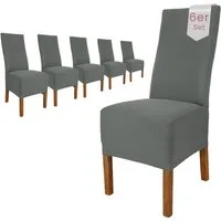 sh SCHEFFLER-HOME LIVE HOMESTYLE Stuhlhusse Moderner Stuhlbezug "Emma" aus elastischer Baumwolle Cottina, abnehmbarer & waschbarer Spannbezug für Stühle
