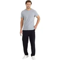 COMEOR Pyjama COMEOR Herren Pyjama Set 2-teilig – Kurzarm T-Shirt & lange Hose mit elastischem Bund, 2-teiliges Set, mit Seitentaschen