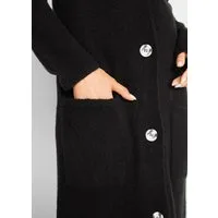 bonprix Strickmantel aus Flausch-Garn, Regular Fit, mit aufgesetzten Taschen