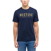 MUSTANG T-Shirt MU-Austin Logoprint aus Baumwolle