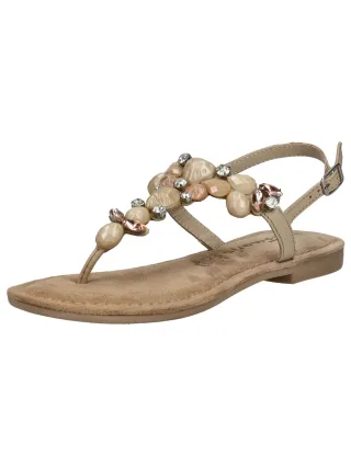 Tamaris Zehentrenner "Tamaris Sandalen Veloursleder/Textil"
