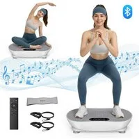 MERACH Vibrationsplatte leise und Kompakte Vibrationsplatte mit LED-Display, 150 W, 99 Intensitätsstufen, (1 tlg), mit Fernbedienung, für Ganzkörpertraining zu Hause, bis 150 kg